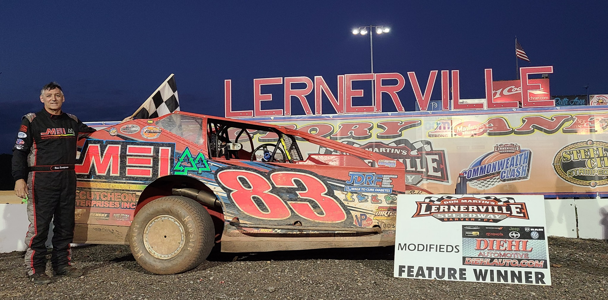 Swartzlander Gets 99th Lernerville Win